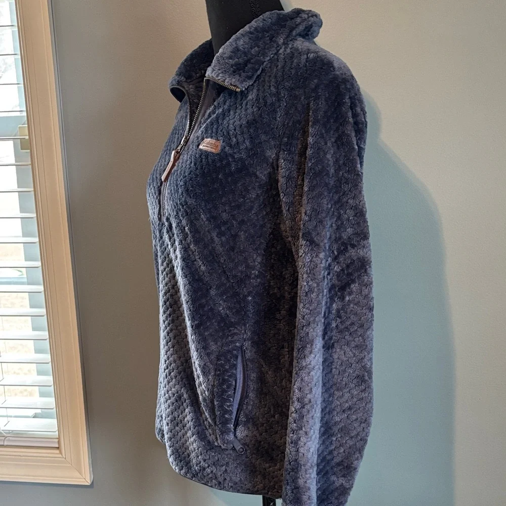 Columbia Women's Navy Plush Half-Zip Fleece Jacket